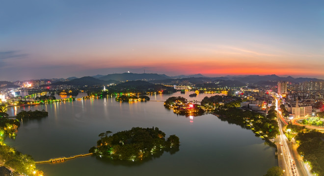 惠州西湖夜景