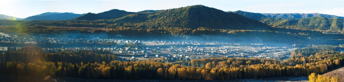 新疆布尔津禾木村全景高清大图