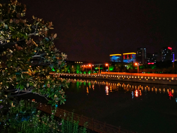 苏州平门桥夜景风光