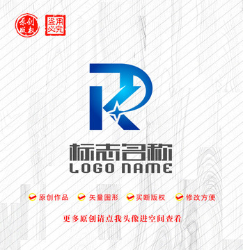 KR字母RK标志D字母logo