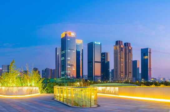 杭州建筑夜景