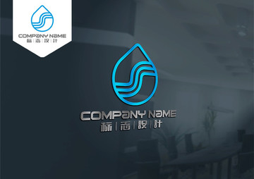 S線條水滴LOGO
