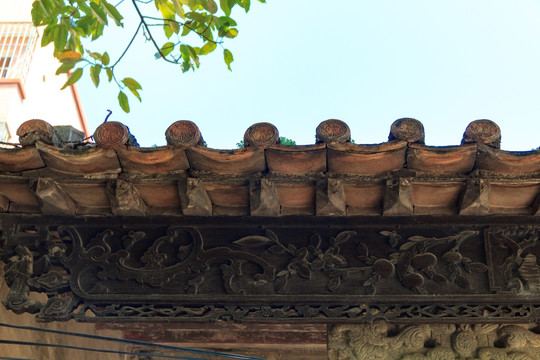 岭南古建筑瓦口板段氏宗祠