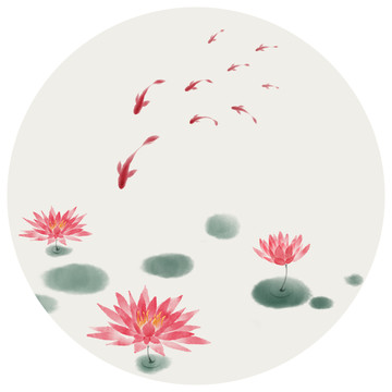 睡蓮裝飾畫