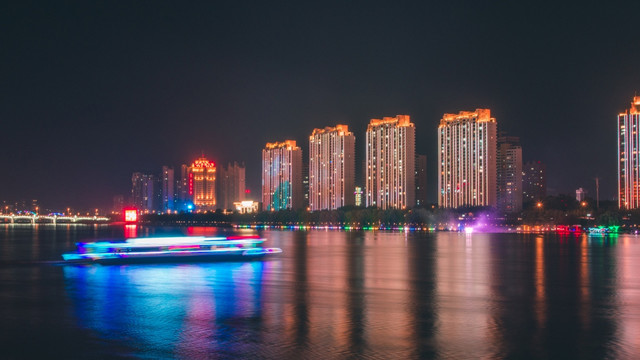 松花江夜景吉林市