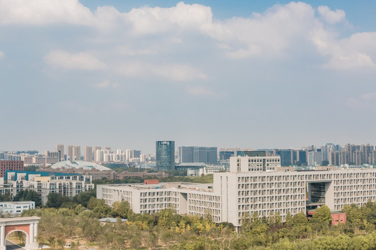 浙江大学紫金港校区校园风光