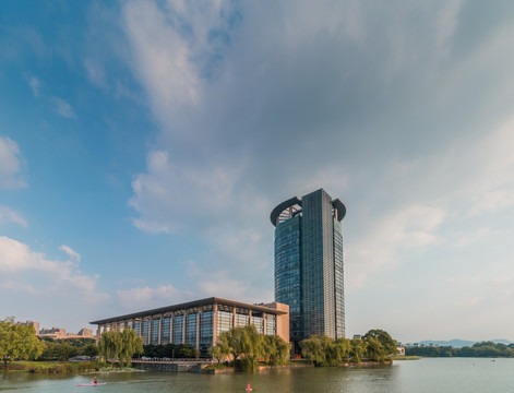 浙江大学紫金港校区校园风光