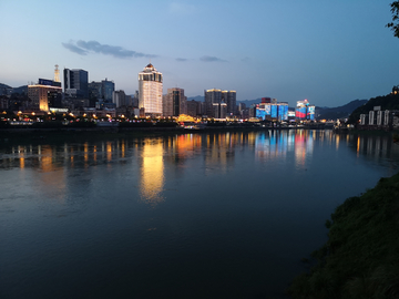 南平城市风光夜景