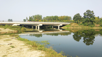 河流水河道桥梁