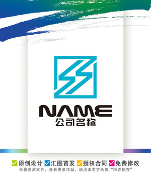 S字母装饰设计展览公装logo