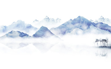 水墨山水畫