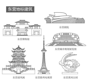 东营地标建筑