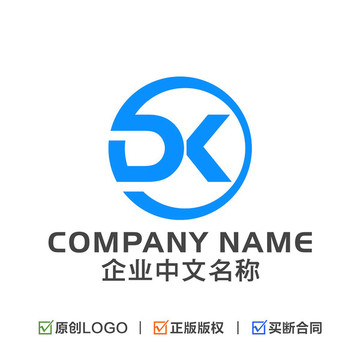 字母DK組合標志