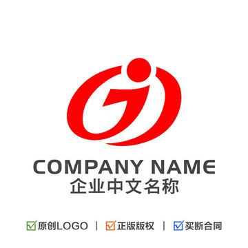 字母GJ组合标志