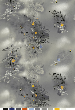 水墨小花地毯