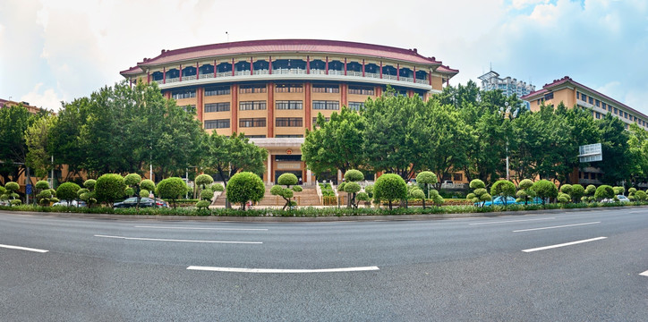 广东省政府大楼高清宽幅全景图