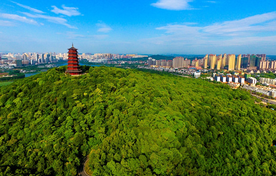 吉安市螺子山文星塔风景