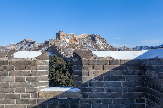 长城雪后风光