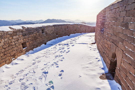 冬季金山岭长城雪景