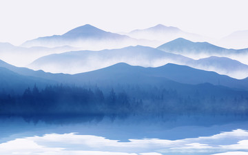 新中式山水畫