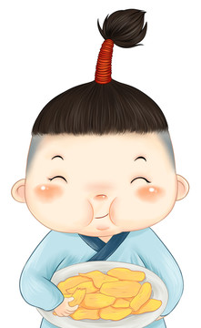 可愛小男孩插圖