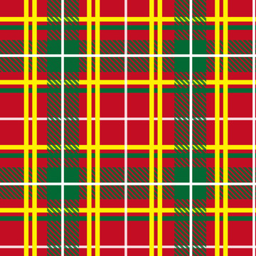 矢量苏格兰格子布纹红绿格子布纹