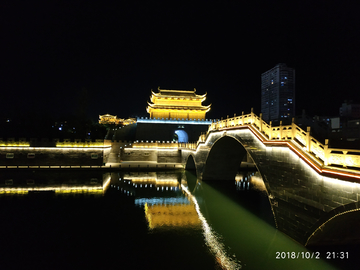 都匀南沙洲夜景