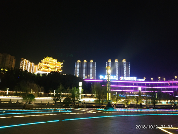 都匀南沙洲夜景