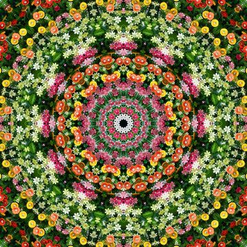 花卉拼花裝飾素材