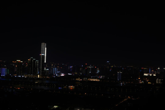 长沙橘子洲夜景