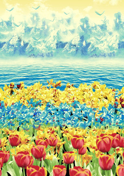花朵風(fēng)景定位