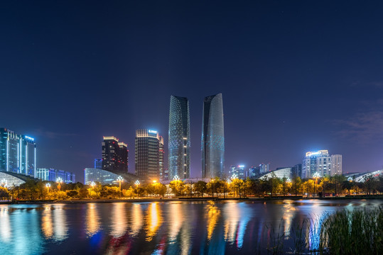 成都饺子公园夜景