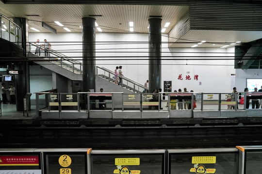 地铁铁轨站台