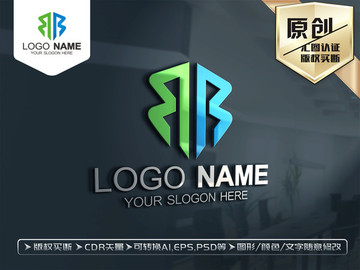 B字母LOGO设计