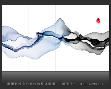 抽象意境水墨禅境