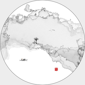 山水水墨畫(huà)