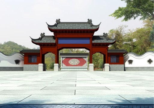 景區(qū)大門入口