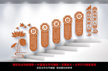 學(xué)校樓梯文化墻