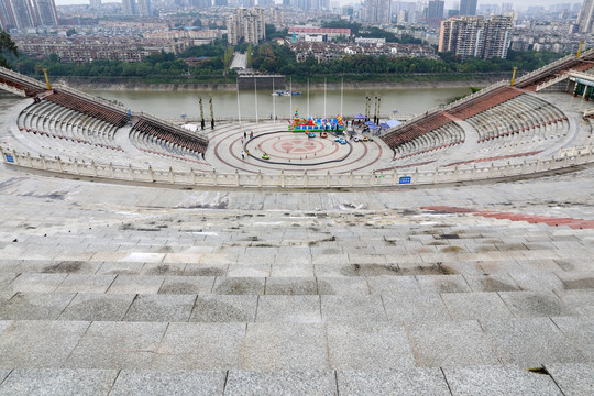 百子图广场全景