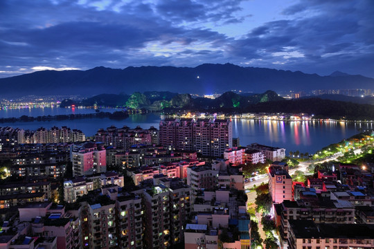 肇庆城市风光夜景