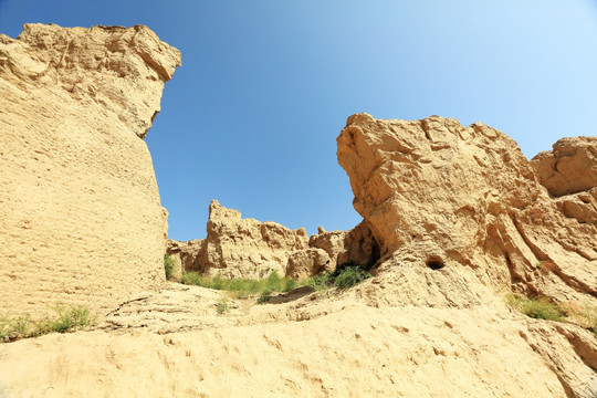 新疆车师国交河古城遗迹