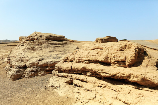 新疆车师国交河古城遗迹