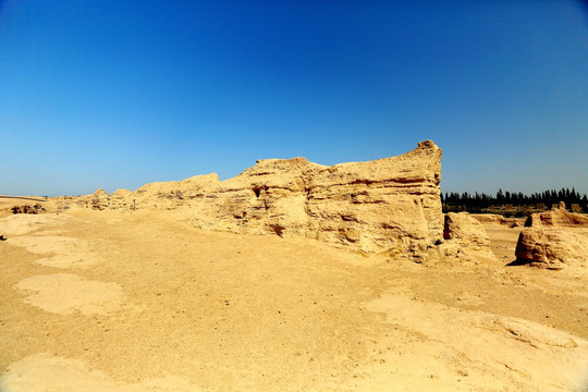 新疆车师国交河古城遗迹