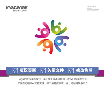花logo歡樂的人w