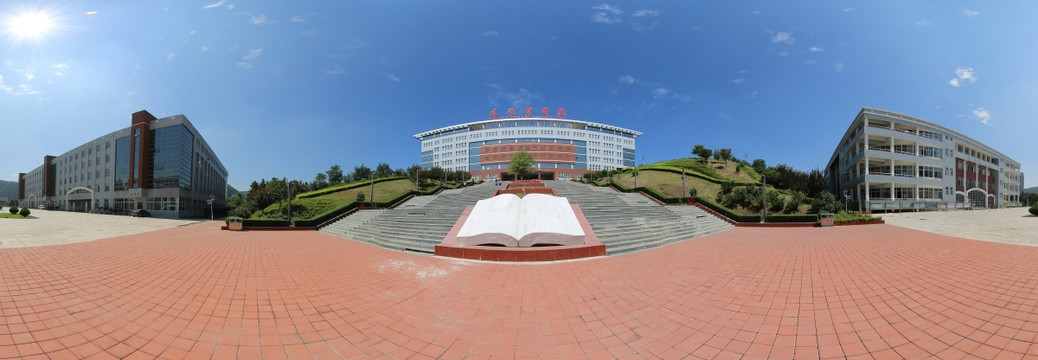 承德医学院图书馆180度全景