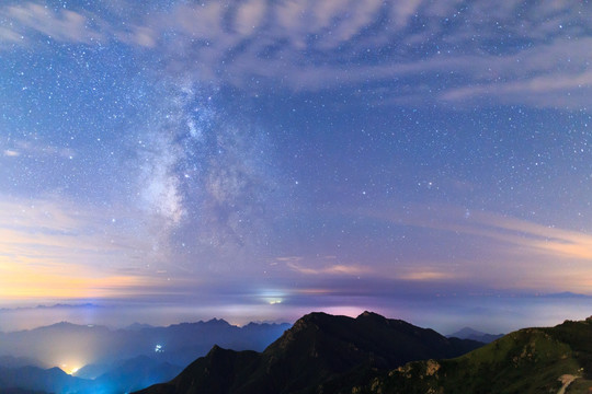 北京百花山星空银河