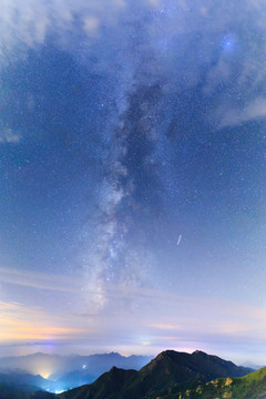 北京百花山星空银河