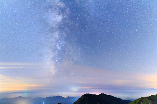 北京百花山星空银河