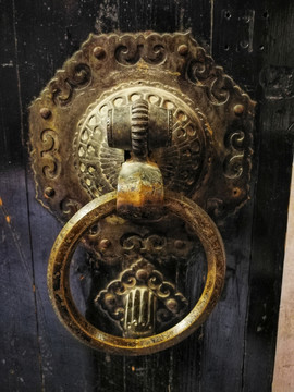 古代中式建筑门环门扣