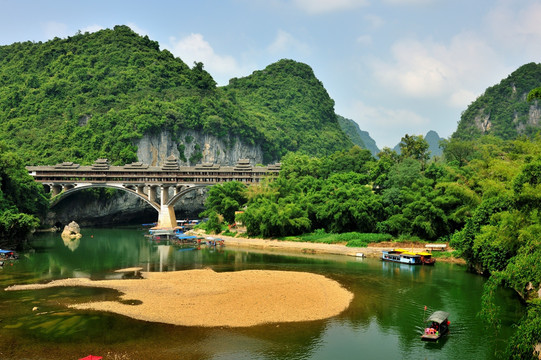 广西宜州下枧河风光